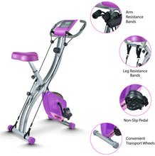 
                        
                          Cargar imagen en el visor de la galería, TECHMOO Folding Magnetic X Exercise Bike Portable Upright Recumbent 2 in 1 Stationary Bike - JOY2ESpree
                        
                      