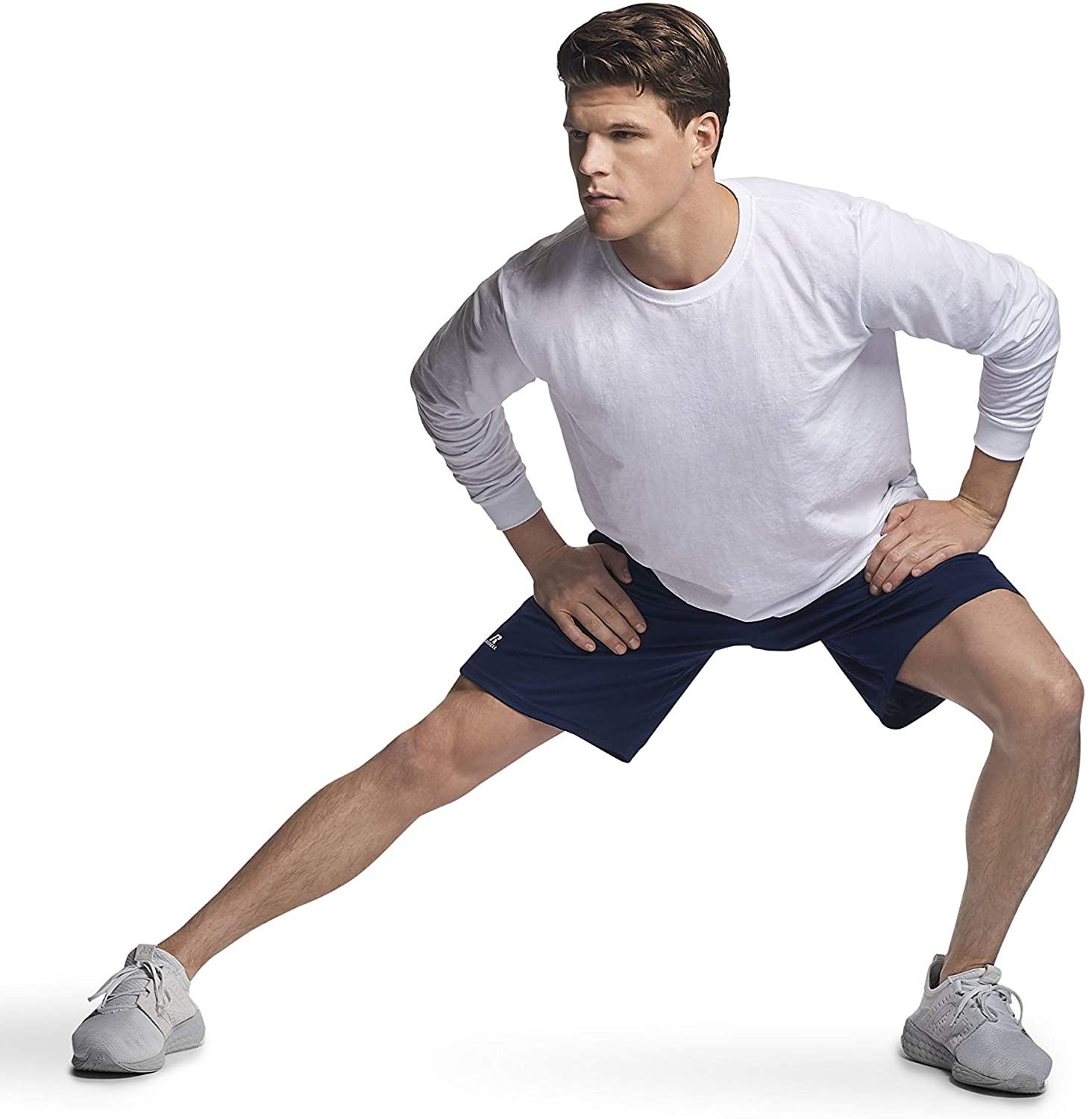 Russell Athletic Men's Cotton Performance Long Sleeve T-Shirts