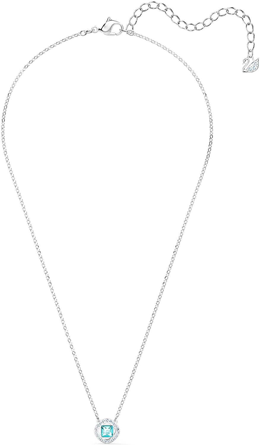 SWAROVSKI Women's Angelic Square Crystal Jewelry Collection, Pink Crystals, Blue Crystals (Amazon Exclusive) - JOY2ESpree