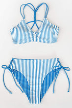 
                        
                          Load image into Gallery viewer, CUPSHE Women's Back Braided Straps Reversible Bottom Strappy Lace Up Bikini Sets
                        
                      