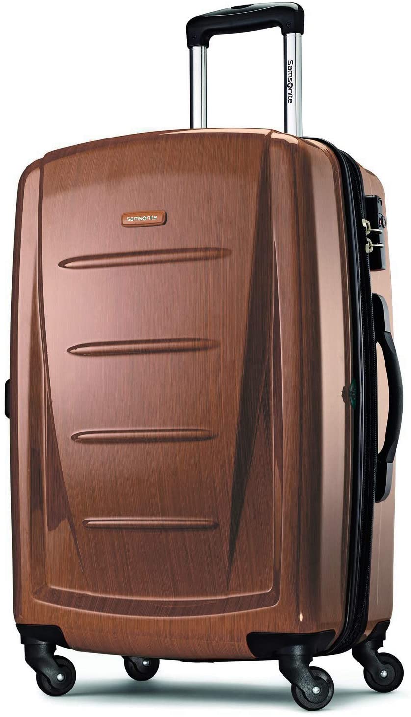 Samsonite Winfield 2 Hardside Expandable Luggage with Spinner Wheels, Charcoal, Checked-Large 28-Inch