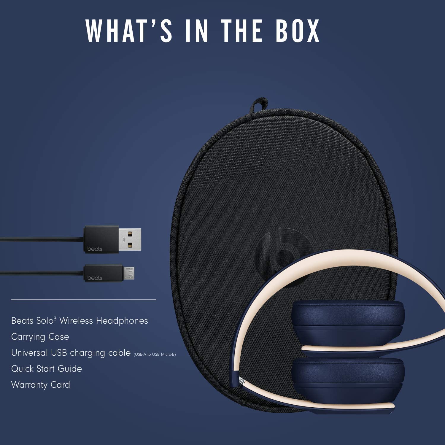 Beats Solo3 Wireless On-Ear Headphones - Apple W1 Headphone Chip, Class 1 Bluetooth, 40 Hours of Listening Time, Built-in Microphone - Satin Gold