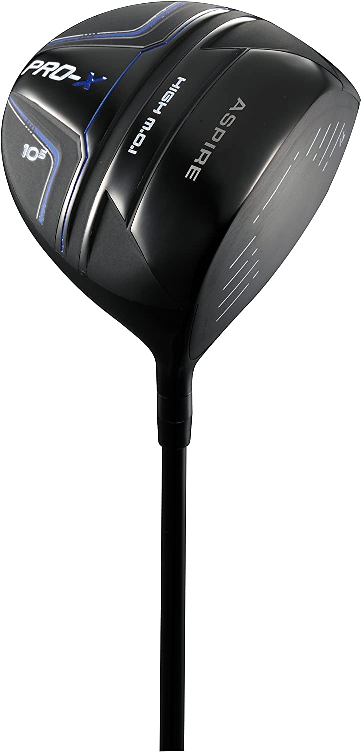 Aspire Pro-X Men's Titanium Face Adjustable 460cc Golf Driver Right Hand - Regular OR Stiff Flex Graphite - JOY2ESpree