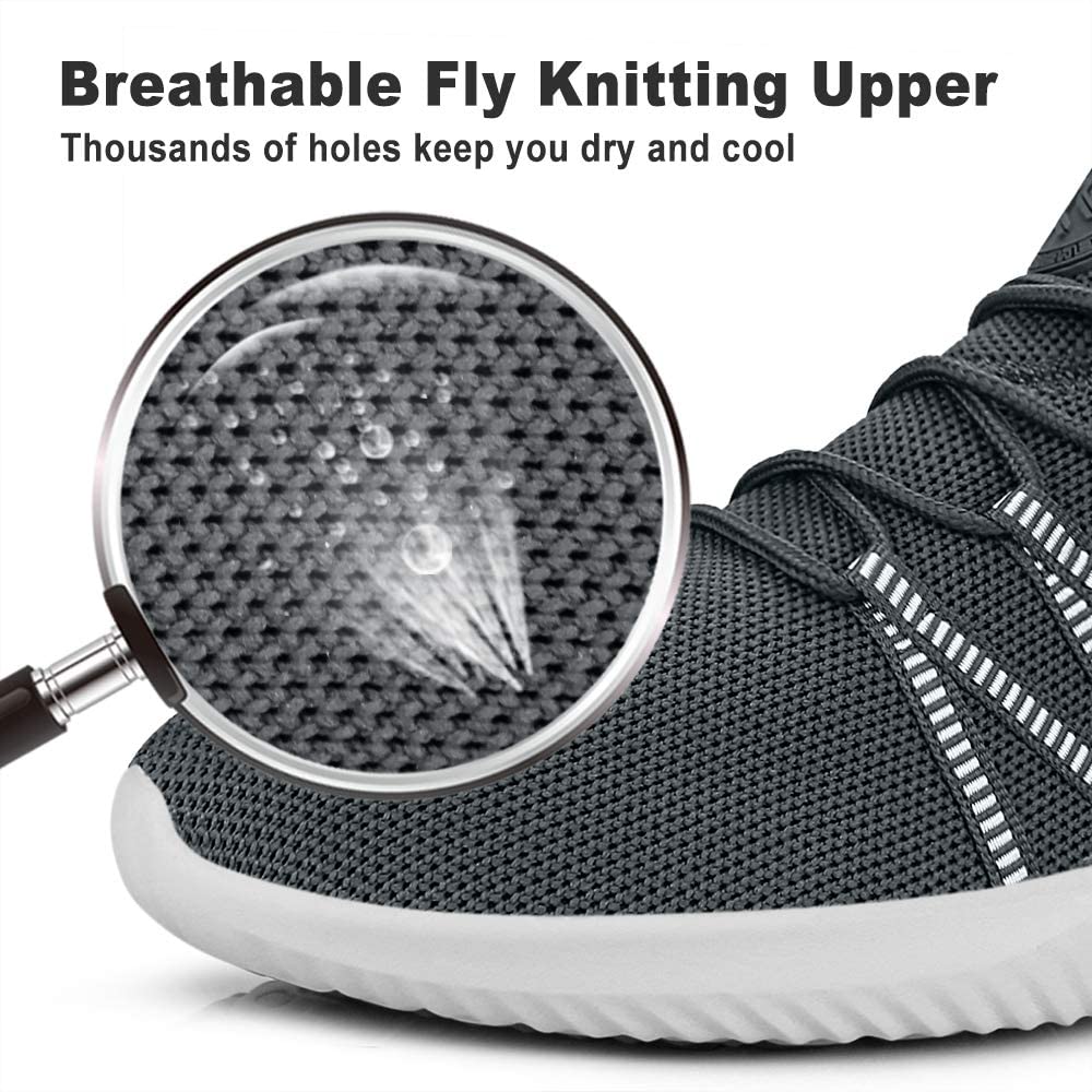 Feethit Mens Slip On Running Shoes Breathable Lightweight Comfortable Fashion Non Slip Sneakers for Men