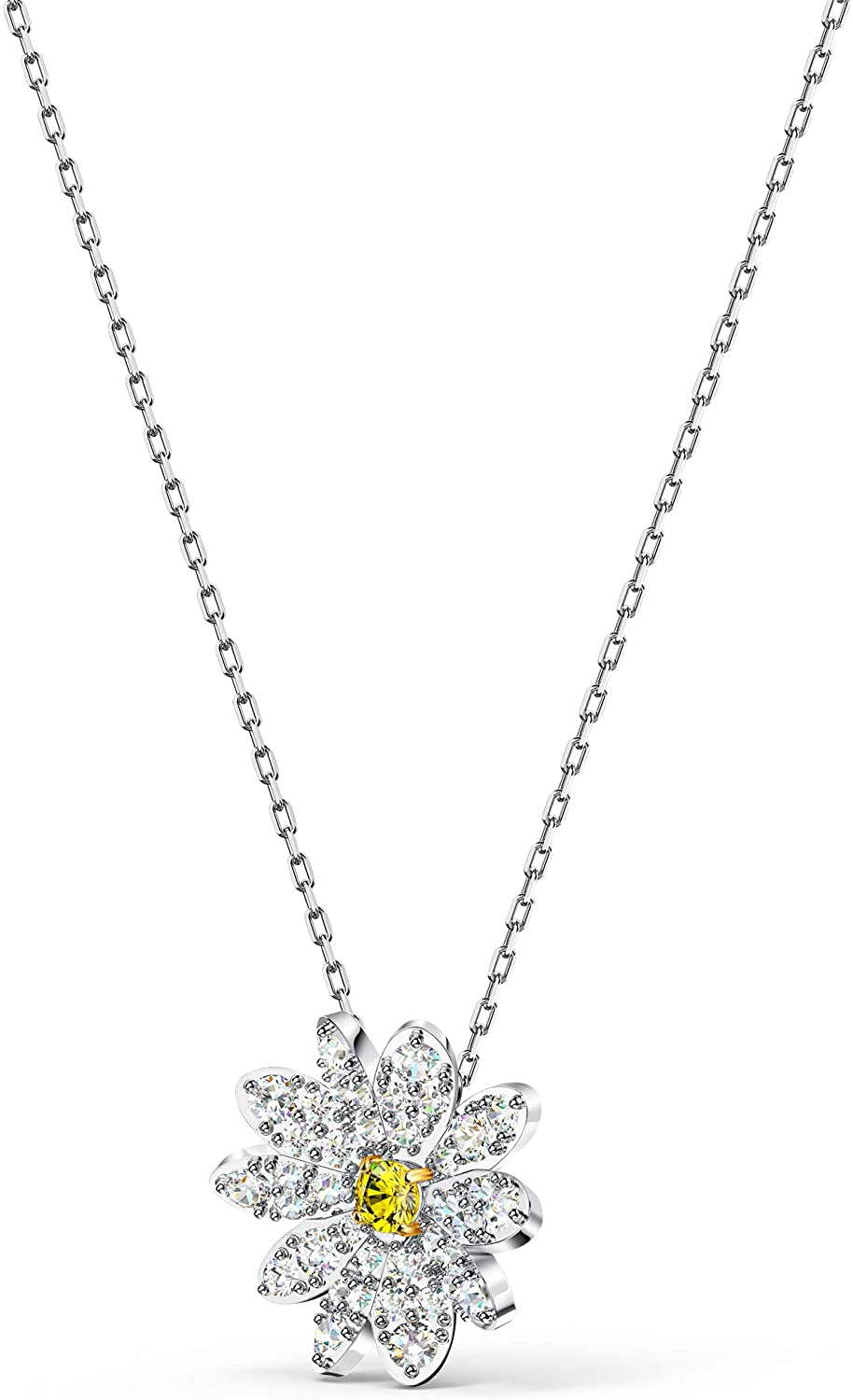 SWAROVSKI Women's Eternal Flower Jewelry Collection, Yellow Crystals, Clear Crystals - JOY2ESpree