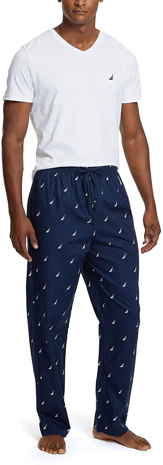 Nautica Men's Soft Woven 100% Cotton Elastic Waistband Sleep Pajama Pant - JOY2ESpree