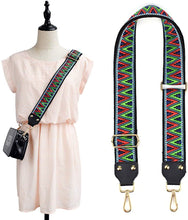 
                        
                          गैलरी व्यूवर में इमेज लोड करें, Bag/Purse Strap Replacement Crossbody Shoulder For Women Adjustable Jacquard Woven Cotton Guitar Strap Banjo Strap Style
                        
                      