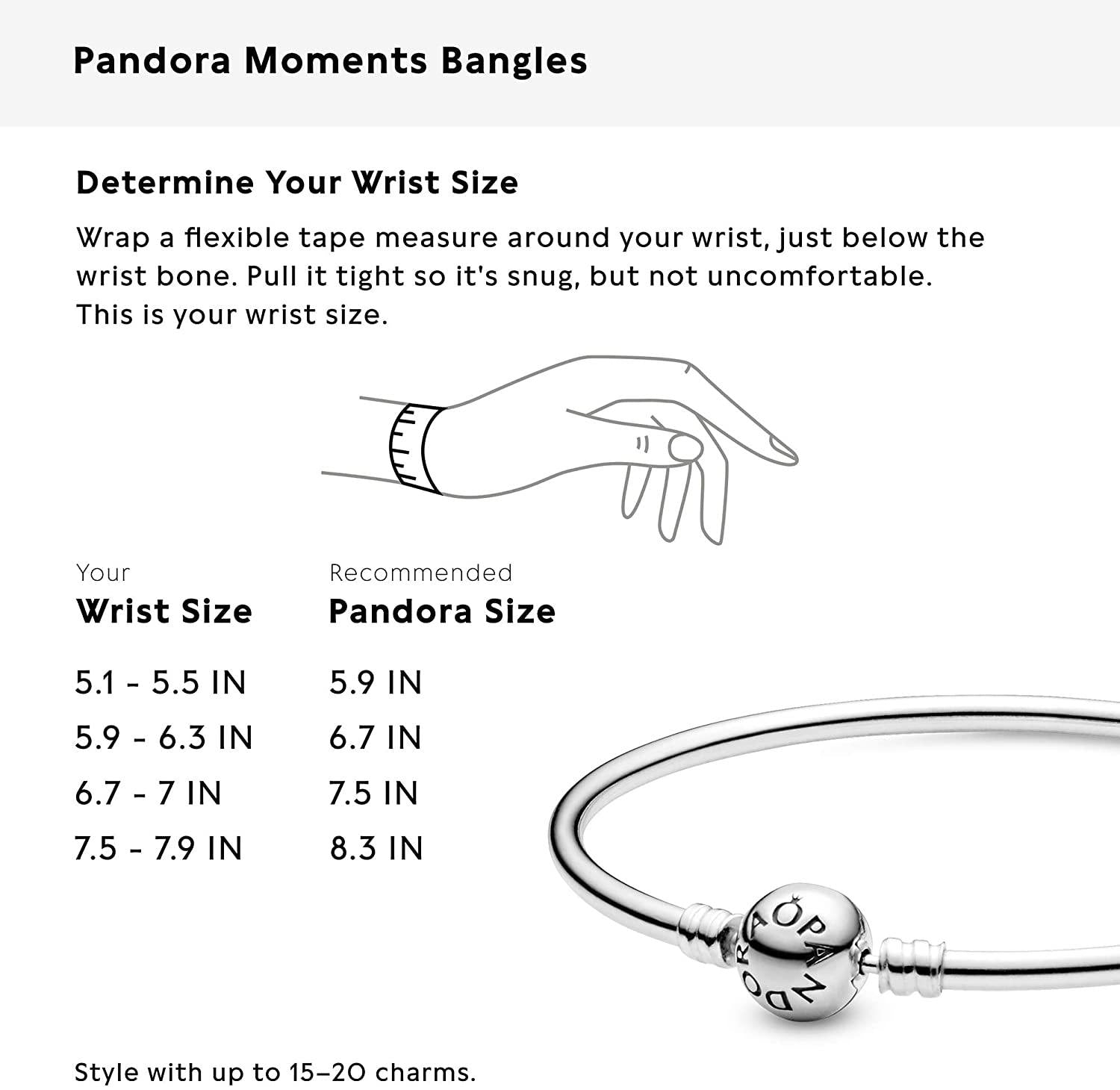 PANDORA Jewelry Bangle Charm Sterling Silver Bracelet - JOY2ESpree