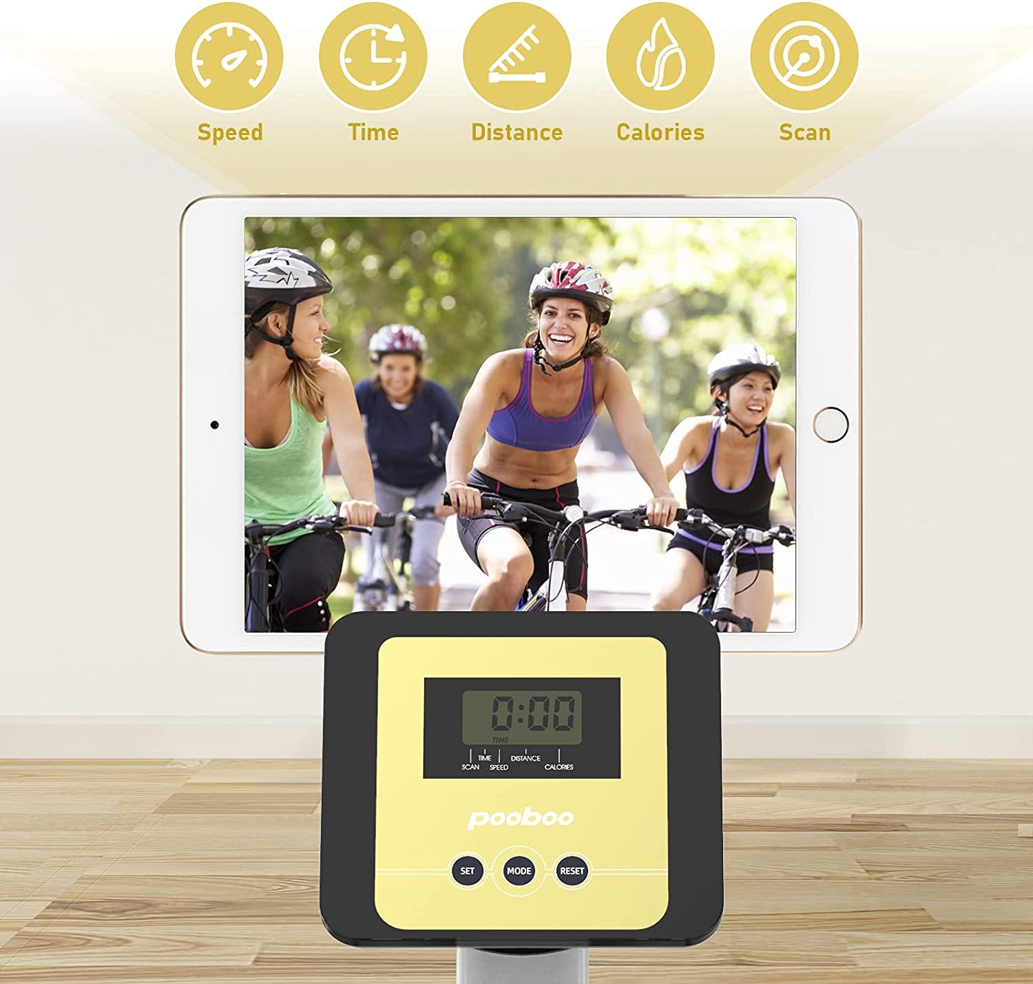 Cycool Exercise Bike Stationary Bike with Adjustable Magnetic Resistance All-Inclusive Flywheel Indoor Cycling Bike - JOY2ESpree