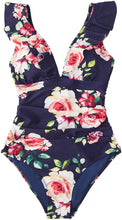 
                        
                          Muat gambar ke penampil Galeri, CUPSHE Women's V Neck One Piece Swimsuit Ruffled Lace Up Monokini
                        
                      