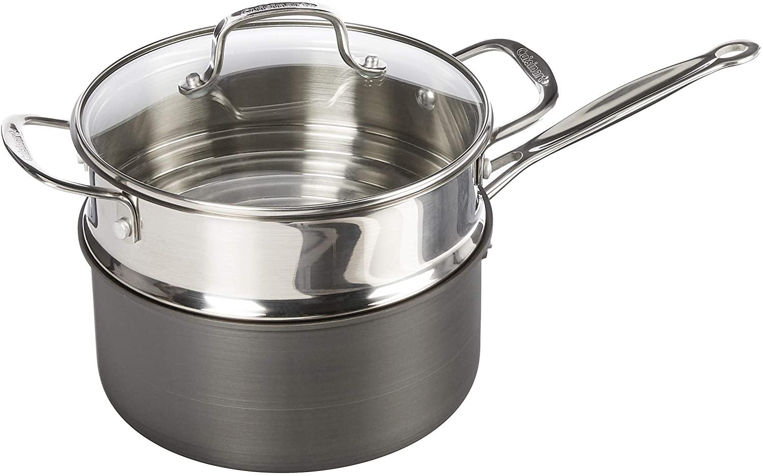 Cuisinart Chef's Classic Non-Stick Hard Anodized, 17 Piece Set, Black - JOY2ESpree