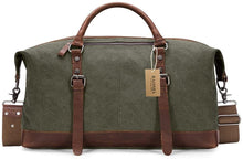
                        
                          गैलरी व्यूवर में इमेज लोड करें, BAOSHA Canvas PU Leather Travel Tote Duffel Bag Carry on Bag Weekender Overnight Bag - JOY2ESpree
                        
                      
