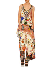 
                        
                          Load image into Gallery viewer, Camilla Kissing The Sun Long Back Scoop Neck Top
                        
                      