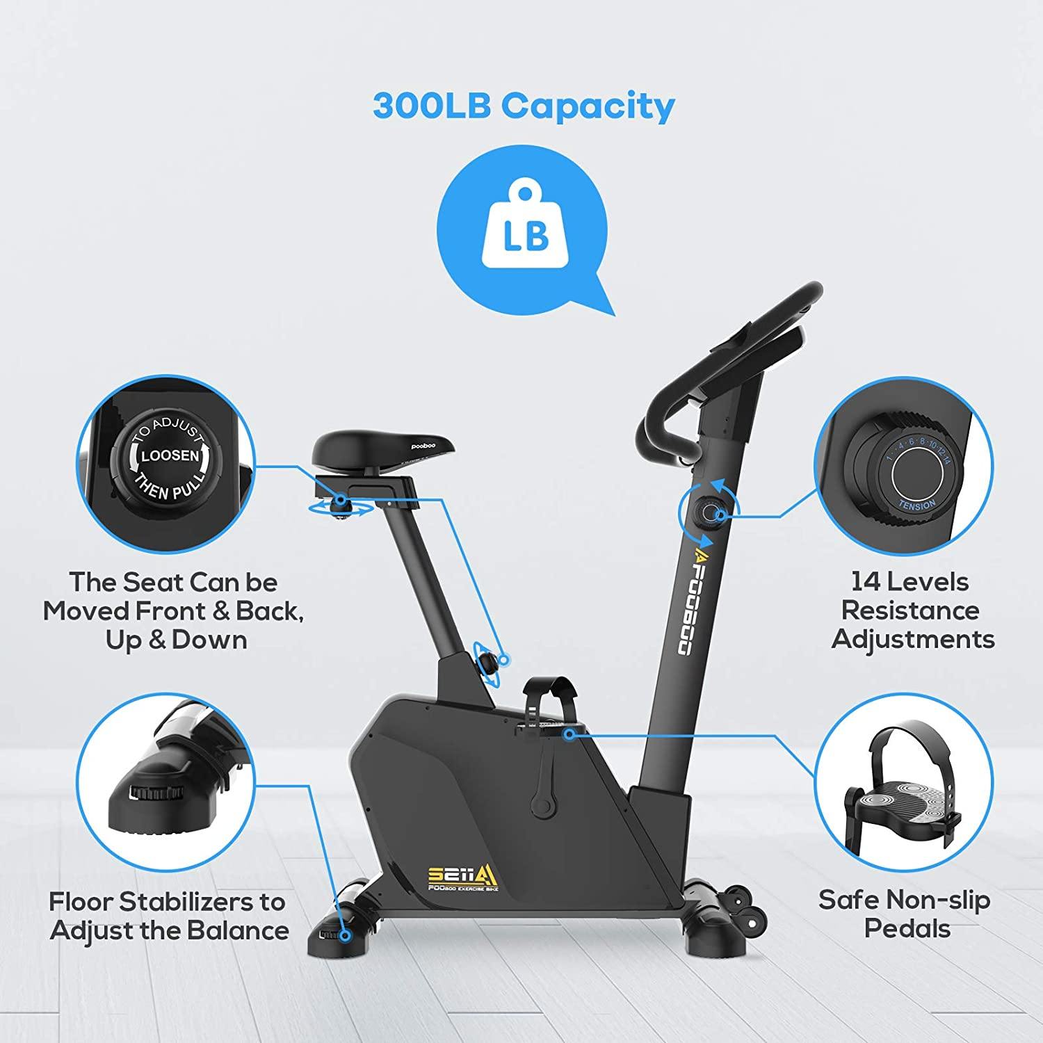 Exercise Bike Upright - JKANGFIT Magnetic Stationary Bikes Indoor Cycling Bike Quiet Belt Drive Exercise Bikes - JOY2ESpree