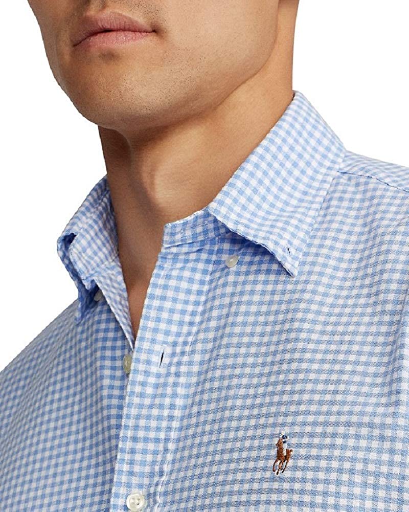 Ralph Lauren Mens Logo Button-Down Dress Shirt