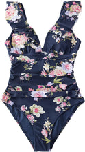 
                        
                          Muat gambar ke penampil Galeri, CUPSHE Women's V Neck One Piece Swimsuit Ruffled Lace Up Monokini
                        
                      