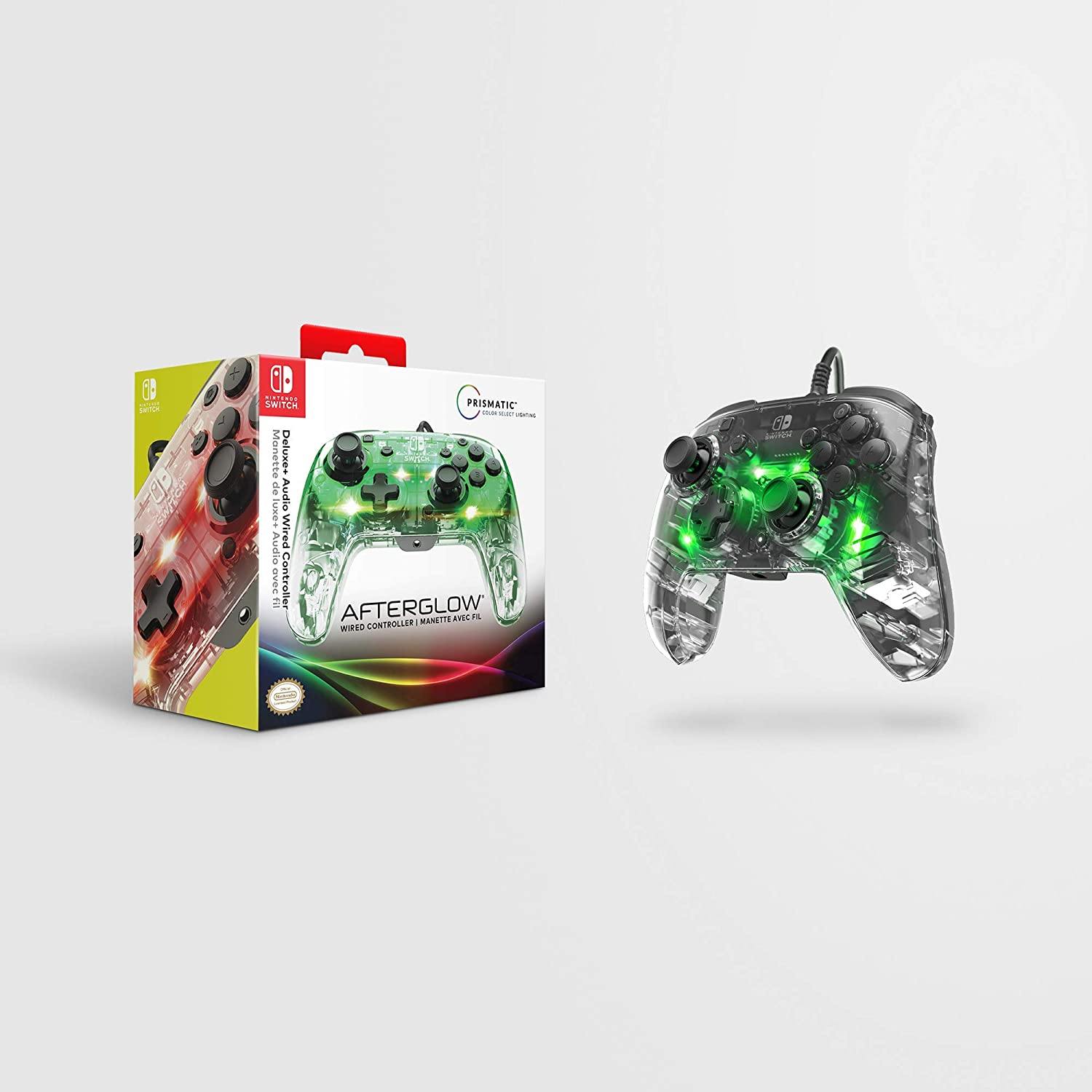 Afterglow Prismatic LED Deluxe+ Audio Wired Controller: Multicolor - Nintendo Switch - JOY2ESpree