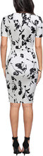 
                        
                          Load image into Gallery viewer, FORTRIC Women Printing Church Business Office Work Elegant Bodycon Pencil Dress
                        
                      