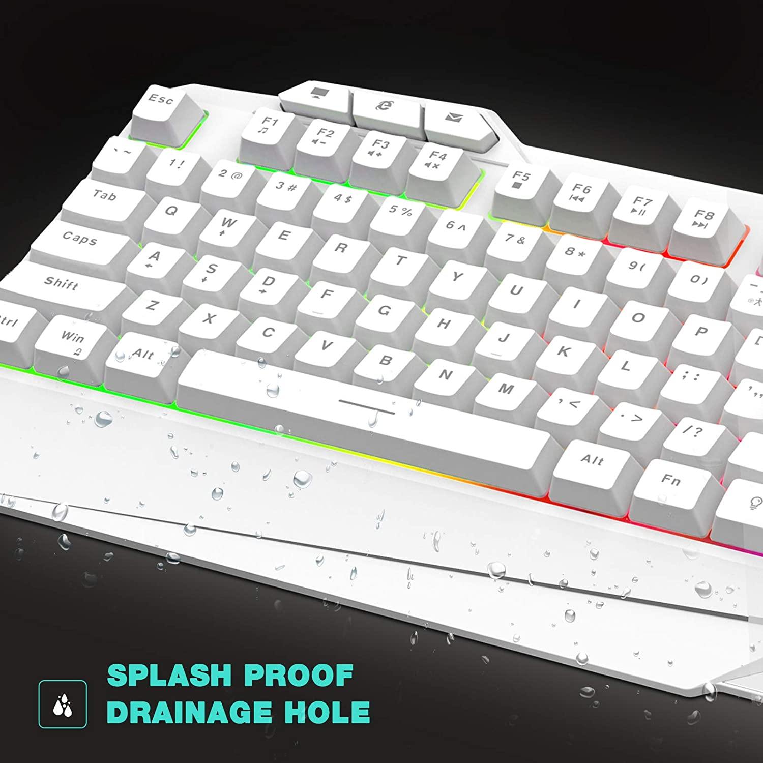 havit Wired Gaming Keyboard Mouse Combo LED Rainbow Backlit Gaming Keyboard - JOY2ESpree