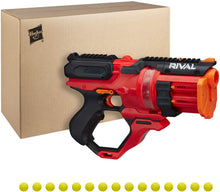 
                        
                          Load image into Gallery viewer, NERF Rival Roundhouse XX-1500 Red Blaster -- Clear Rotating Chamber Loads Rounds into Barrel -- 5 Integrated Magazines, 15 Rival Rounds
                        
                      