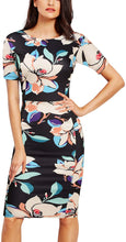 
                        
                          Load image into Gallery viewer, FORTRIC Women Printing Church Business Office Work Elegant Bodycon Pencil Dress
                        
                      