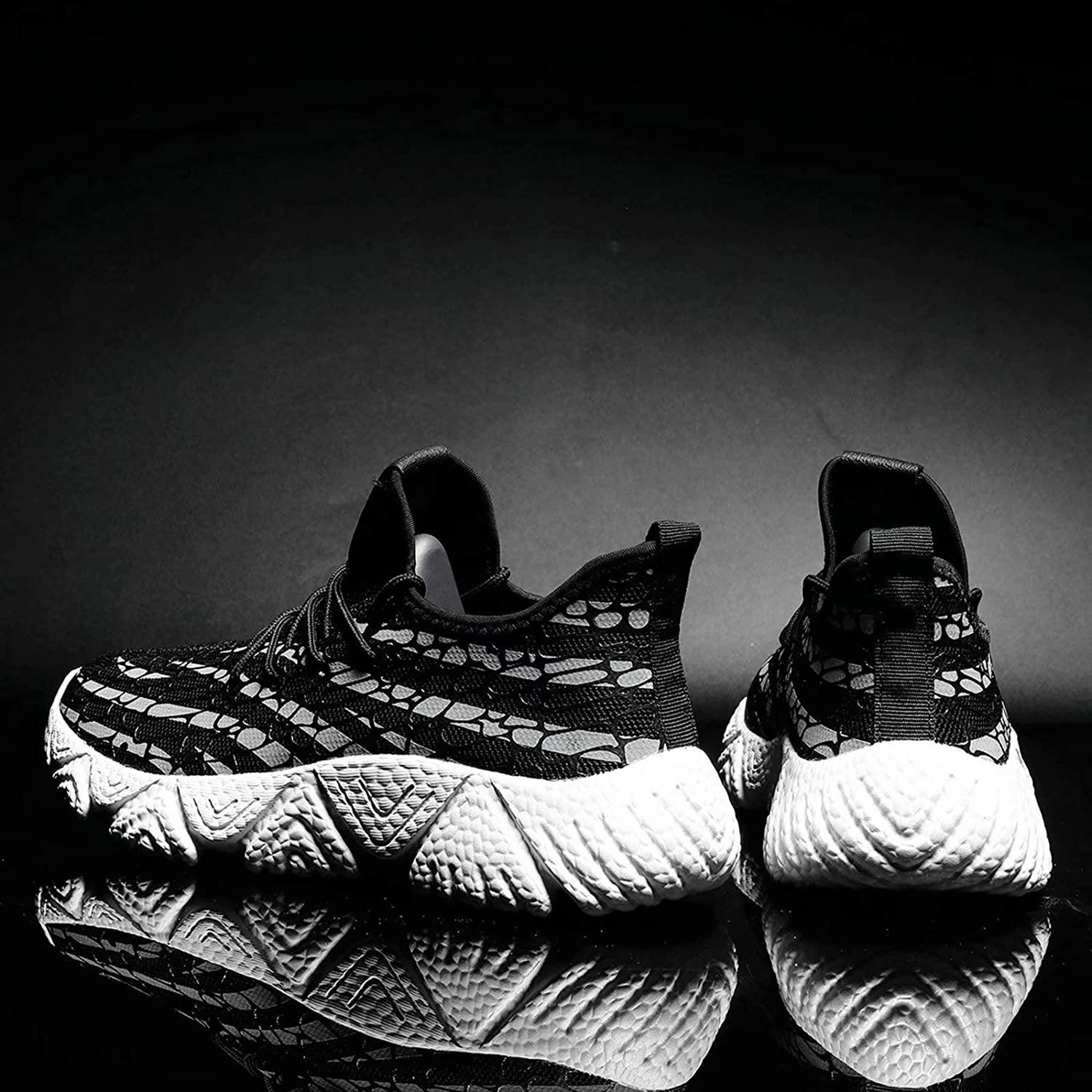 KEEZMZ Men's Running Shoes Fashion Breathable Sneakers Mesh Soft Sole Casual Athletic Lightweight