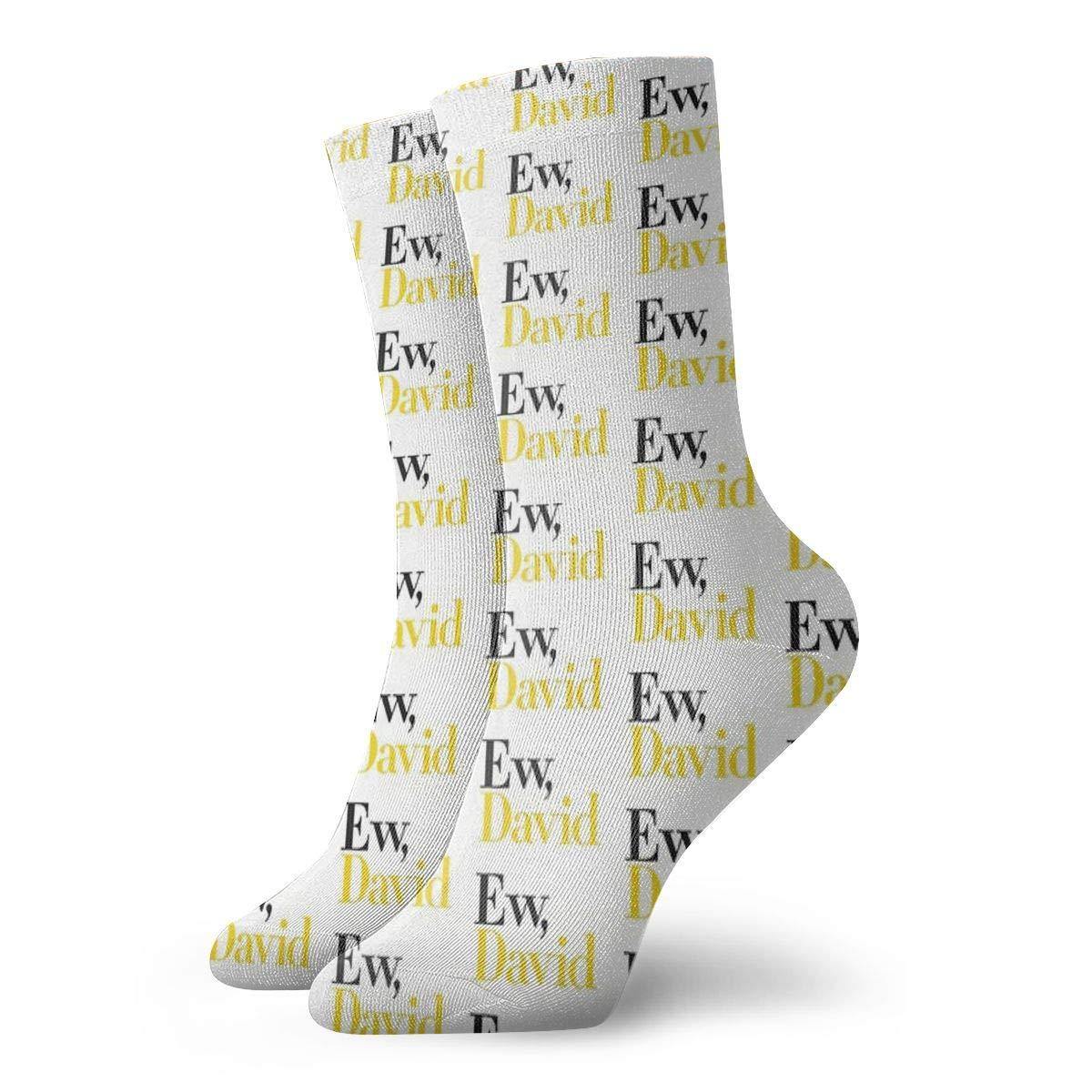 Wilson-Martin Top Selling Ew, David (Schitt'S Creek) Socks Casual Socks Sports Socks Fun Work Socks for Men/Women 11.8Inch - JOY2ESpree