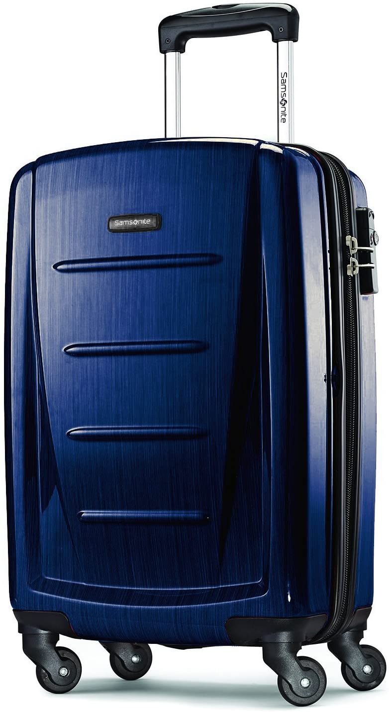 Samsonite Winfield 2 Hardside Expandable Luggage with Spinner Wheels, Charcoal, Checked-Large 28-Inch