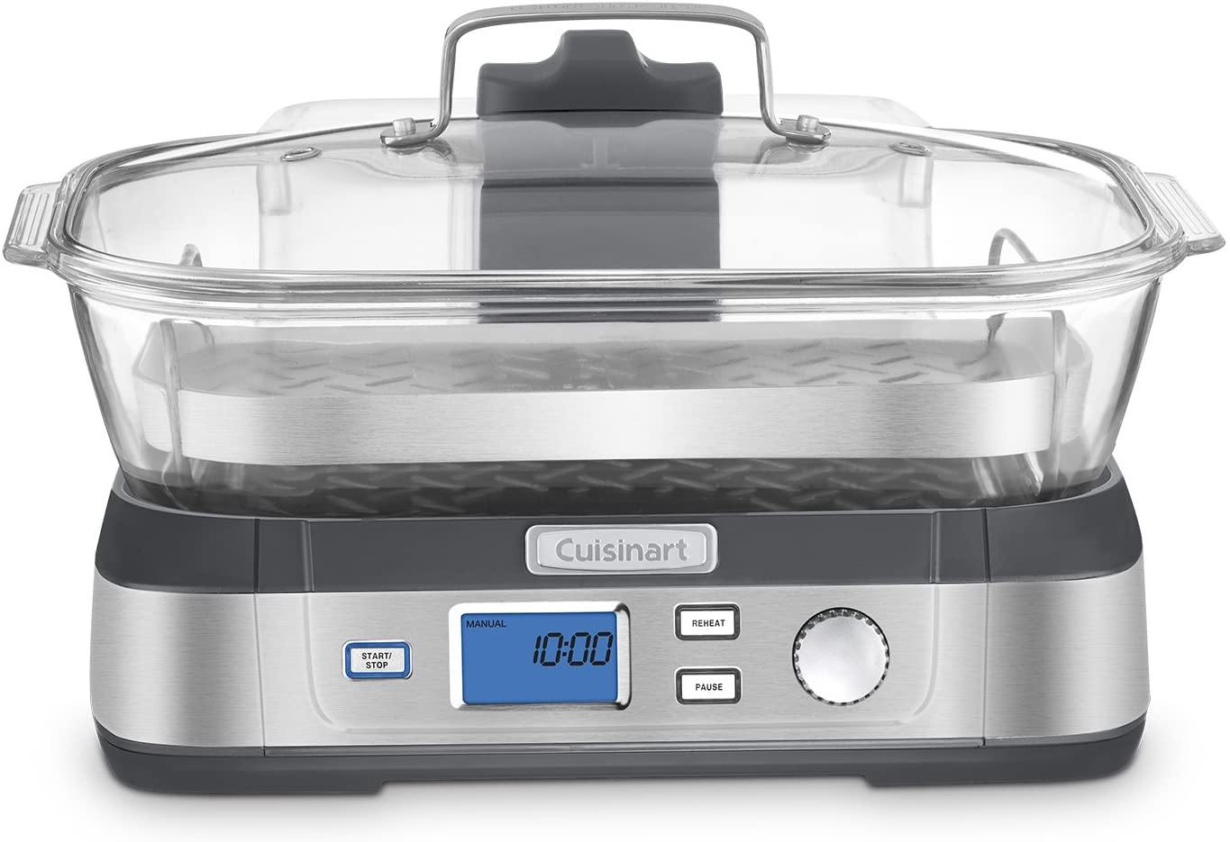 Cuisinart Digital Glass Steamer, One Size, Stainless Steel - JOY2ESpree
