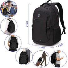 
                        
                          將圖片載入圖庫檢視器 SHRRADOO Durable Anti Theft Laptop Backpack Travel Backpacks Bookbag
                        
                      
