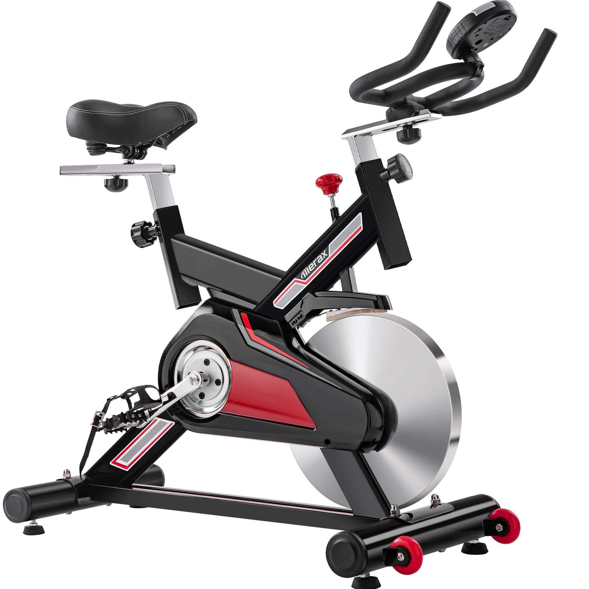 Merax Gym Exercise Bike - Indoor Cycling Bike Stationary 400lbs Weight Capacity Padded Seat Cushion - JOY2ESpree
