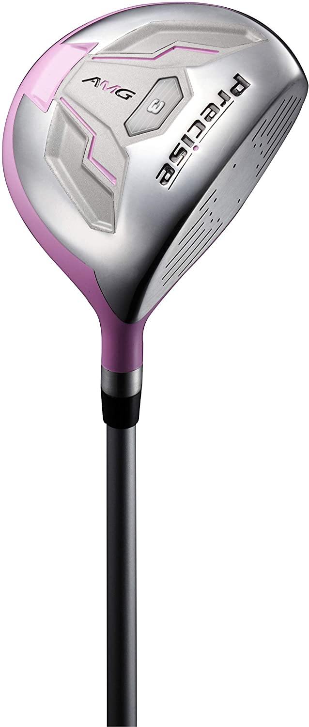 Precise AMG Ladies Womens Complete Golf Clubs Set Includes Driver, Fairway, Hybrid, 6-PW Irons, Putter, Stand Bag, 3 H/C's - Choose Color and Size! - JOY2ESpree