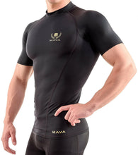 
                        
                          गैलरी व्यूवर में इमेज लोड करें, Mava Sports Men's Short Sleeve Compression T Shirt - Workout Baselayer Shapewear - JOY2ESpree
                        
                      