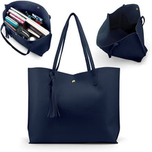 
                        
                          Cargar imagen en el visor de la galería, Oct17 Women Large Tote Bag - Tassels Faux Leather Shoulder Handbags, Fashion Ladies Purses Satchel Messenger Bags
                        
                      