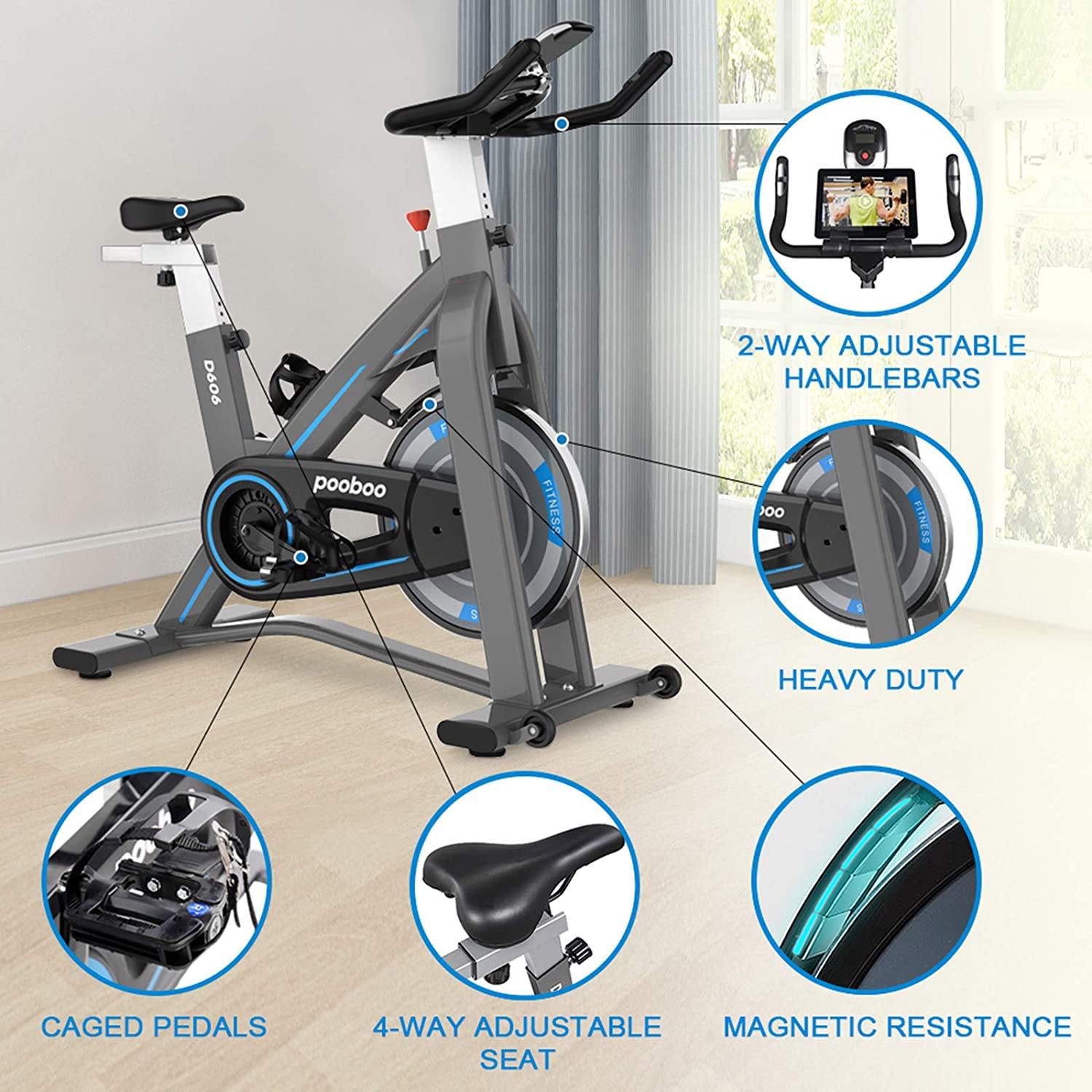 L NOW Exercise Bike, Indoor Cycling Bike Stationary, Workout Bike - JOY2ESpree