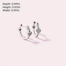 
                        
                          Load image into Gallery viewer, Pandora Rose Alluring Hearts Hoop Earrings - JOY2ESpree
                        
                      