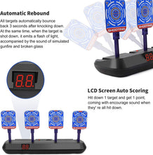 
                        
                          गैलरी व्यूवर में इमेज लोड करें, STOTOY Electronic Targets for Nerf Guns, Running Shooting Target Scoring Auto Reset Digital Targets with Track, Practice Toys with Moving and Static Modes,Toy for Kids-Boys &amp; Girls
                        
                      