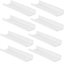 
                        
                          Cargar imagen en el visor de la galería, Ilyapa Acrylic Vinyl Record Shelf Wall Mount, 8 Pack - Clear Record Album Holder Display Your LP - JOY2ESpree
                        
                      