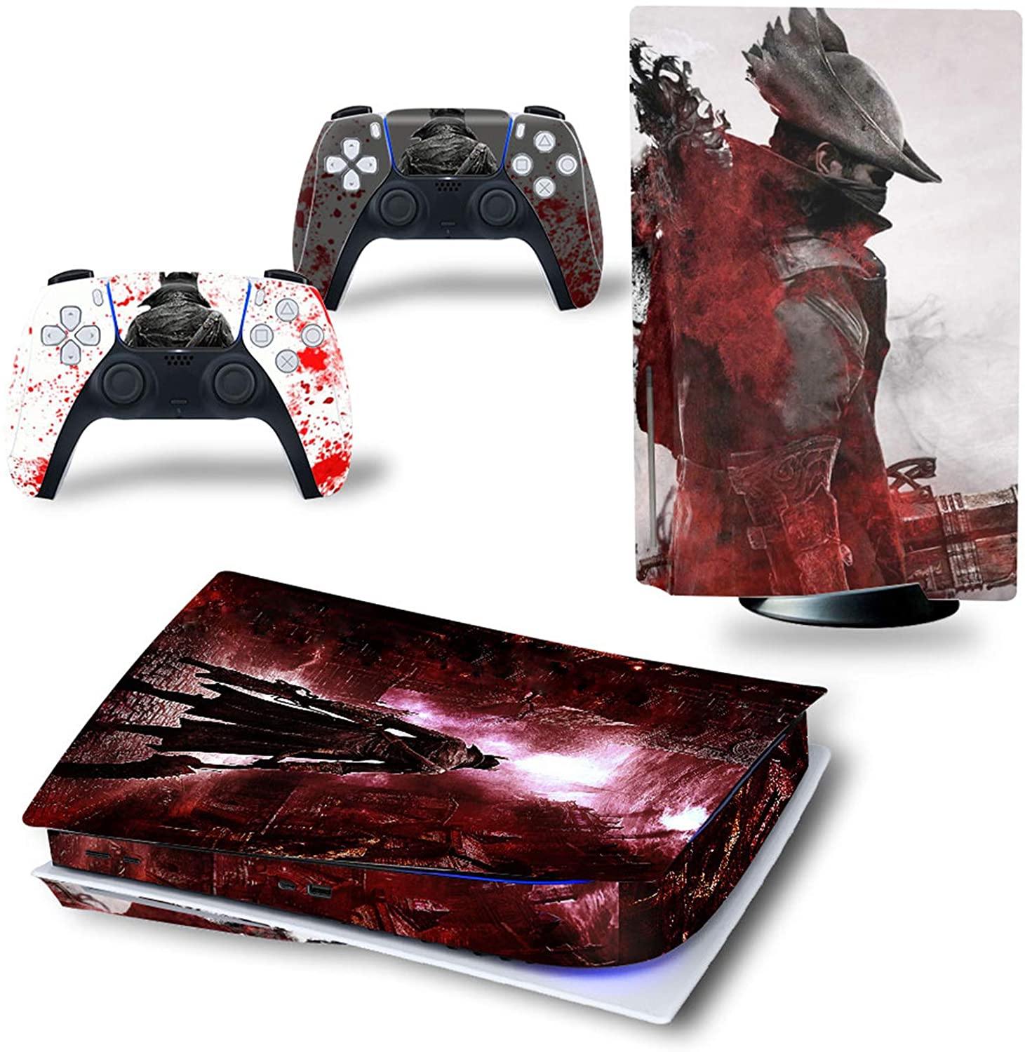 gotor Vinyl Sticker Pattern Decals Skin for PS5 Playstation 5 Console and 2 Controllers Skins (Playstation 5 Digital Edition, Type-E) - JOY2ESpree