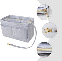 
                        
                          將圖片載入圖庫檢視器 Vercord Felt Organizer Insert for Purse Handbag Tote Bag in Bag Inside Shaper Divider Neo Beige Small
                        
                      