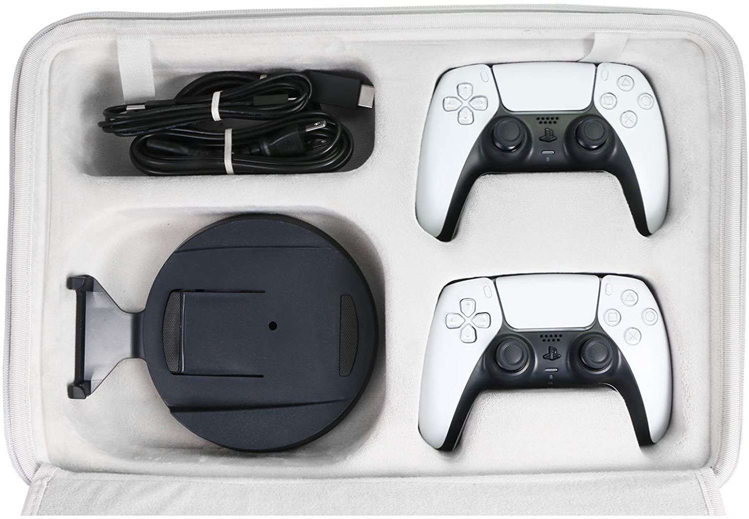 Khanka Storage Case Replacement for Sony Playstation 5 Console Standard Edition/Digital Edition (Black) - JOY2ESpree