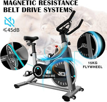 
                        
                          Muat gambar ke penampil Galeri, HAPICHIL Exercise Bikes Indoor Cycling Stationary bike with 35lbs Flywheel - JOY2ESpree
                        
                      