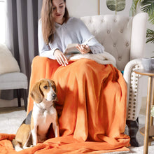
                        
                          Load image into Gallery viewer, Bedsure Sherpa Fleece Blanket Throw Size Navy Lightweight Super Soft Cozy Luxury Bed Blanket Microfiber
                        
                      