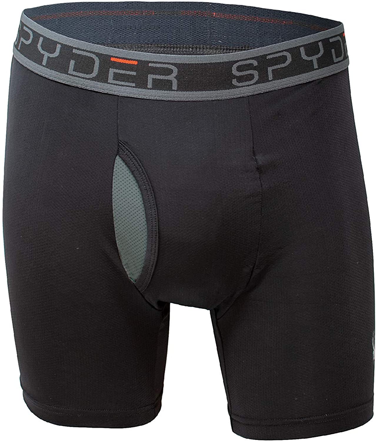 Spyder Performance Mesh Mens Boxer Briefs Sports Underwear 3 Pack W/Fly Front
