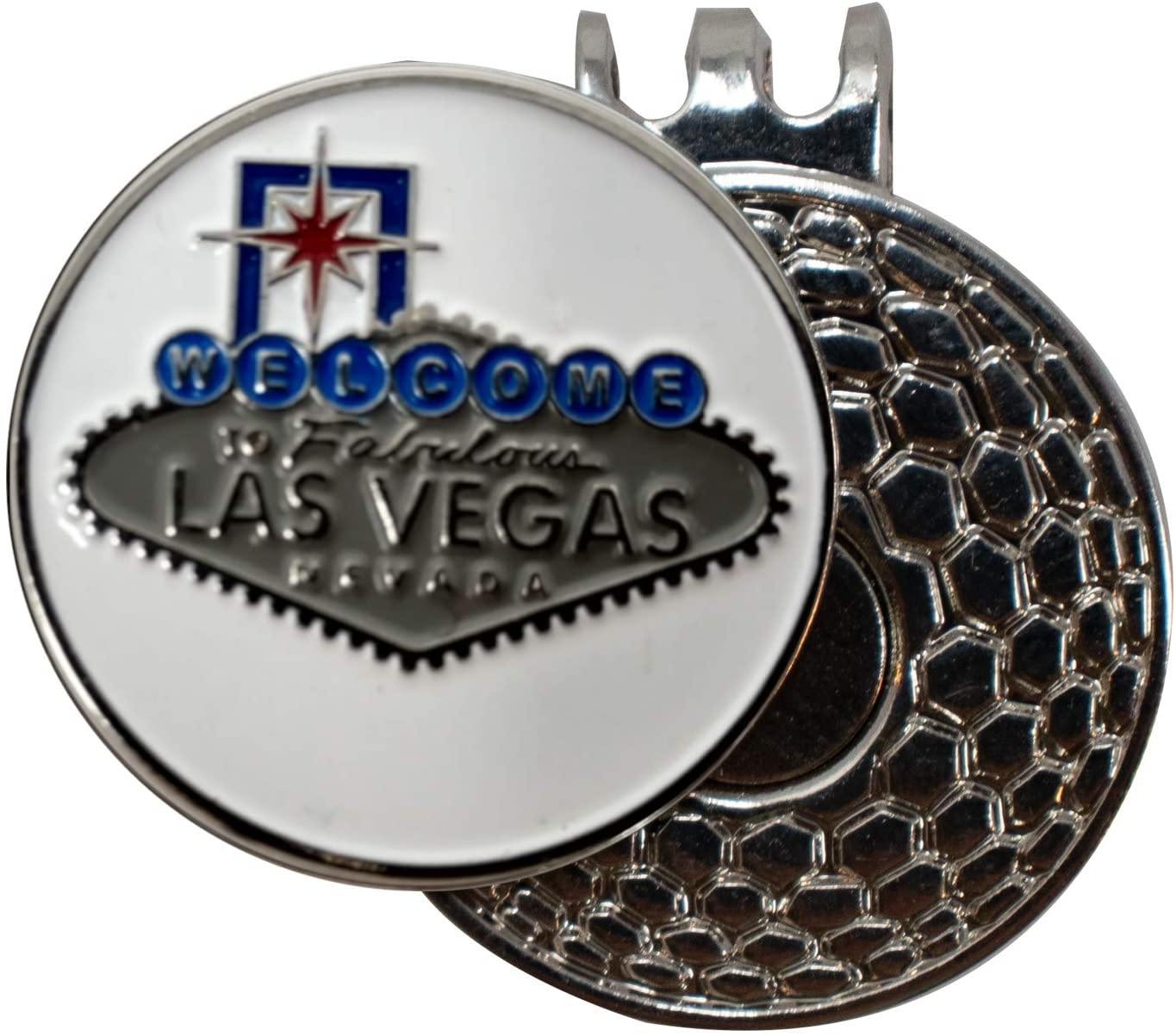 DA VINCI Magnetic Golf Hat Clip with 1 Inch Embossed Metal Golf Ball Marker - JOY2ESpree