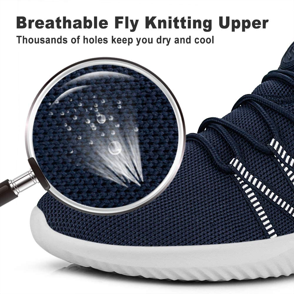 Feethit Mens Slip On Running Shoes Breathable Lightweight Comfortable Fashion Non Slip Sneakers for Men