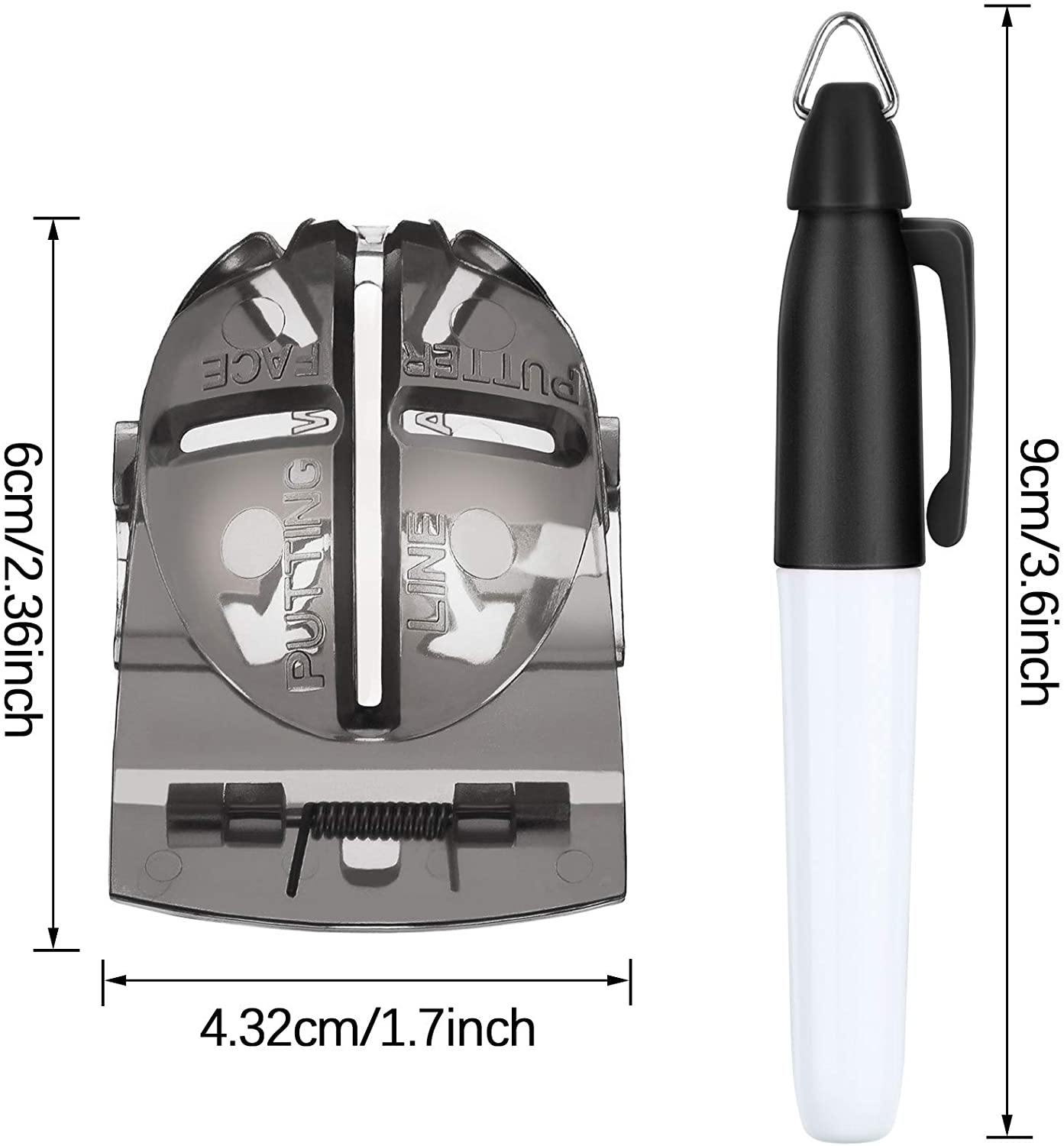 WILLBOND 2 Pieces Golf Ball Line Liner Drawing Marking Alignment Putting Tool and 2 Pieces Golf Ball Marker Pen, 4 Pieces Totally - JOY2ESpree