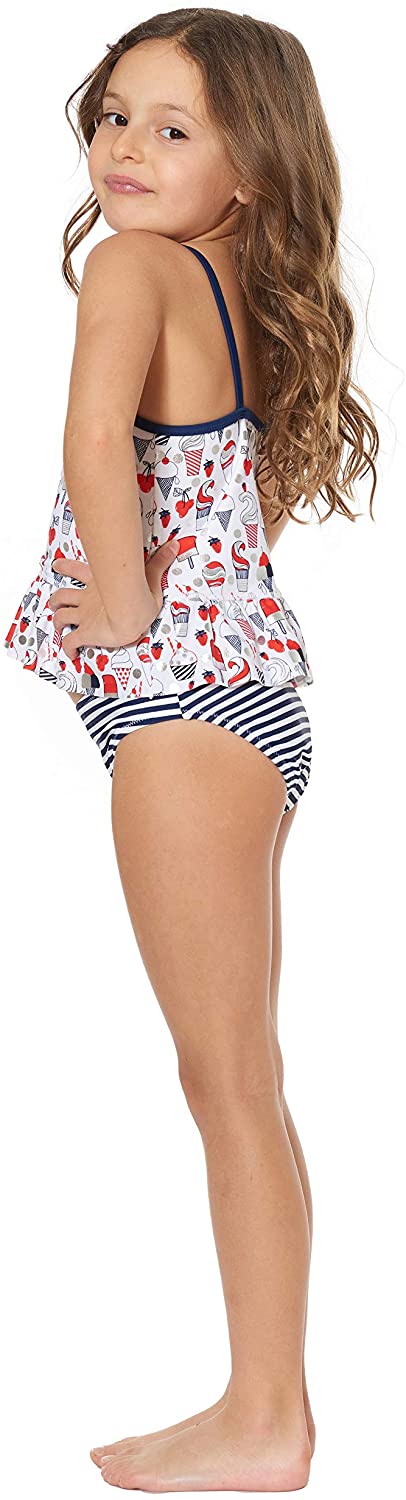 Tommy Bahama Girls' Two-Piece Bikini Swimsuit Bathing Suit