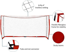 
                        
                          Muat gambar ke penampil Galeri, Pinty 12x6ft Soccer Goal, Knotless Kids' Soccer Net with 12pcs Soccer Cones Set in Multi Colors, Easy Setup Steel Poles and Portable Design - JOY2ESpree
                        
                      