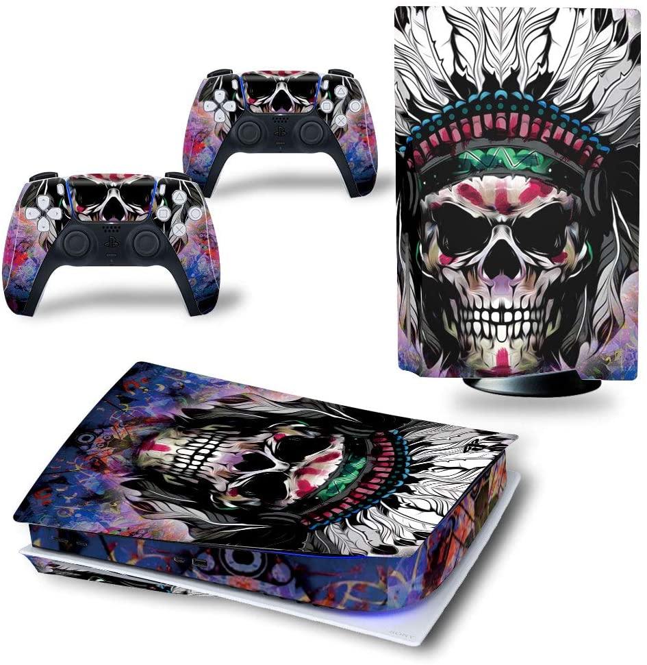 Mmoptop PS5 Skin Aven-GeRs for Playstation 5 Disc Version with Console and Dualsense Controller - Full Set - JOY2ESpree
